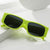 Damen stilvolle quadratische Sonnenbrille Karnz