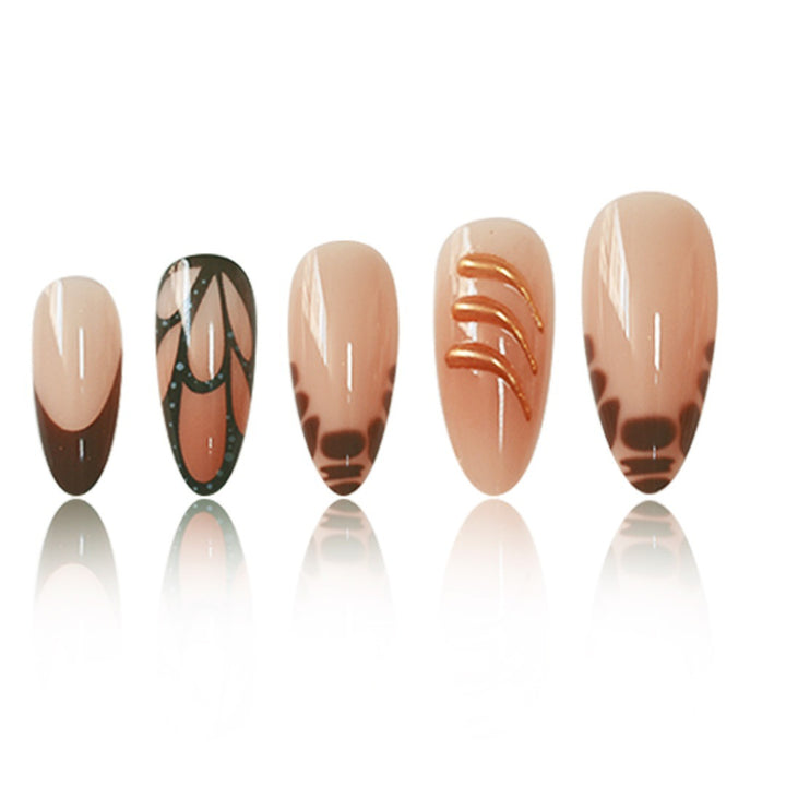 Designer Künstlerische Press-On Nagelverlängerungen Karnz