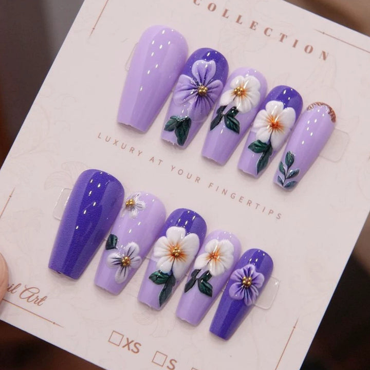 Floral Luxury Press-On Nagelkunst