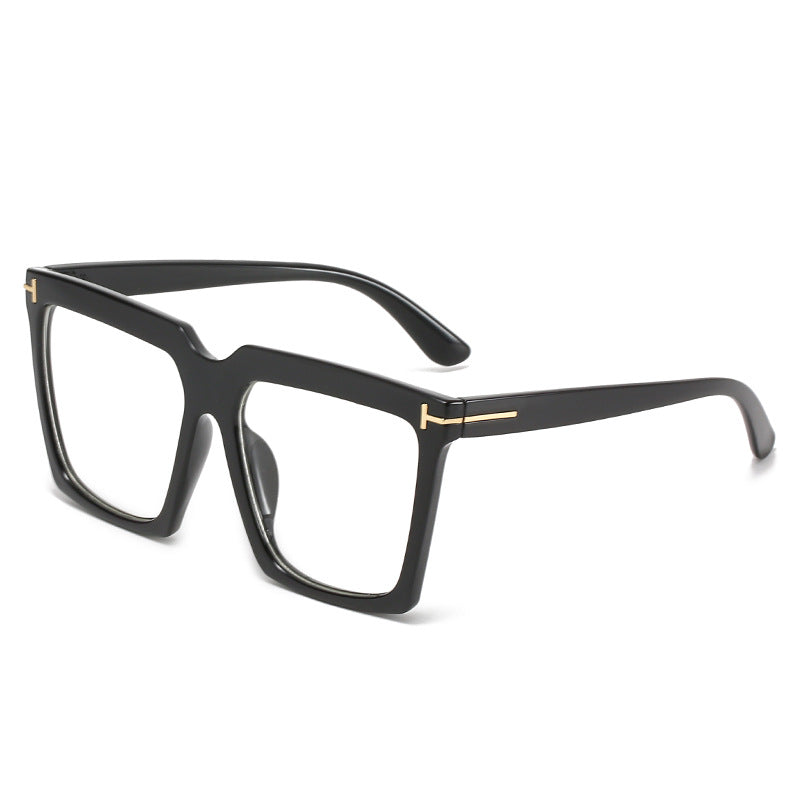 Damen oversized quadratische Sonnenbrille mit luxuriösen Akzenten Karnz