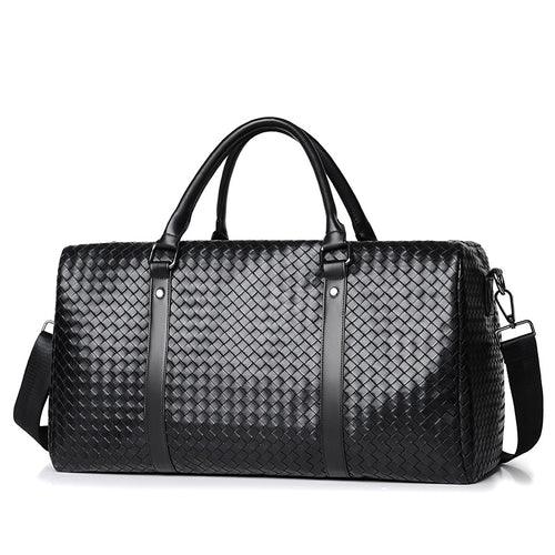 Gewebte Leder-Wochenend-Duffel-Tasche Karnz