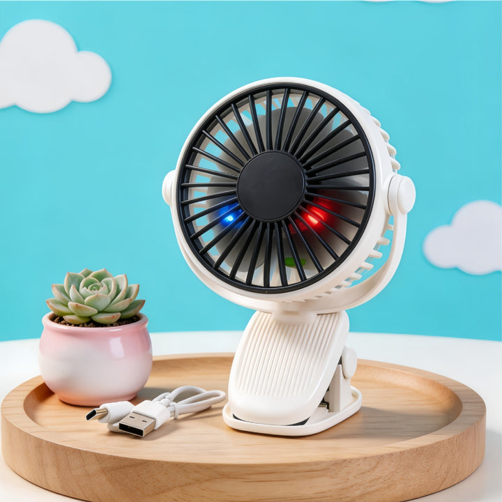 Unisex Tragbarer USB Tischventilator mit flexiblem Neigungswinkel Karnz