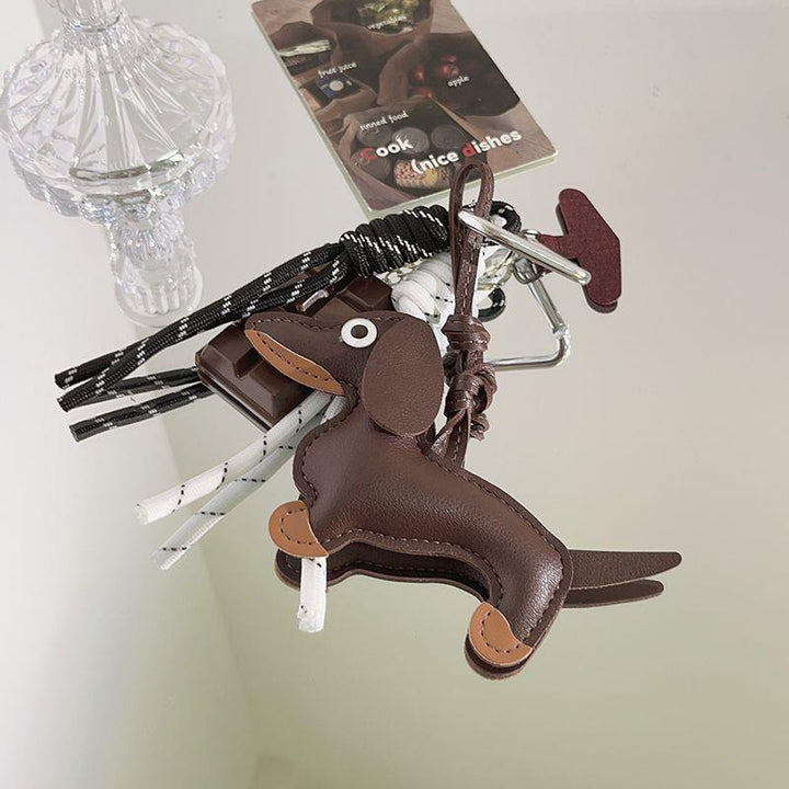 Hundeförmiger Charm Schlüsselanhänger Karnz