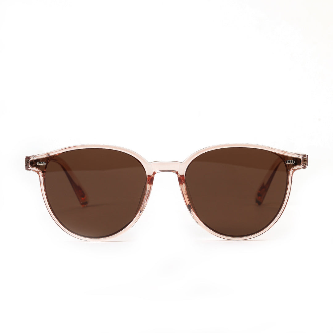 Damen stilvolle Sonnenbrille mit elegantem transparentem Rahmen Karnz