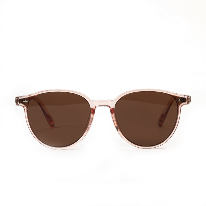 Damen stilvolle Sonnenbrille mit elegantem transparentem Rahmen Karnz