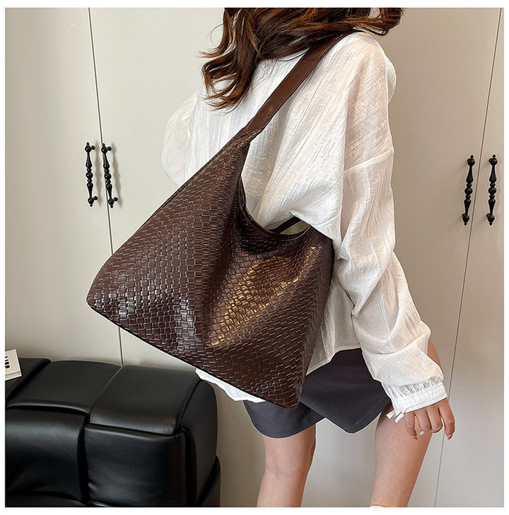 Woven Leather Schultertasche Karnz