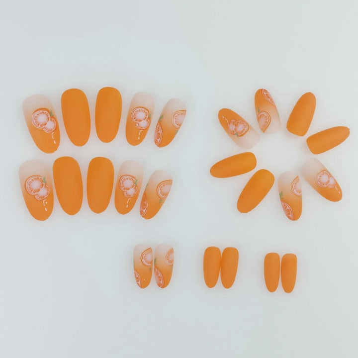 Künstlerische Obst-Themen Nagelkunst Karnz