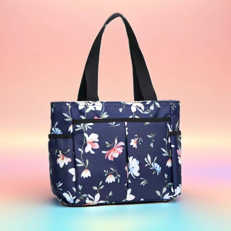 Stylische gestreifte Mehrfach-Tasche Karnz
