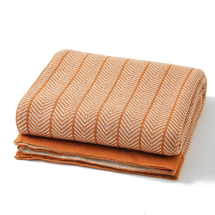 Gemütliche Strickdecke