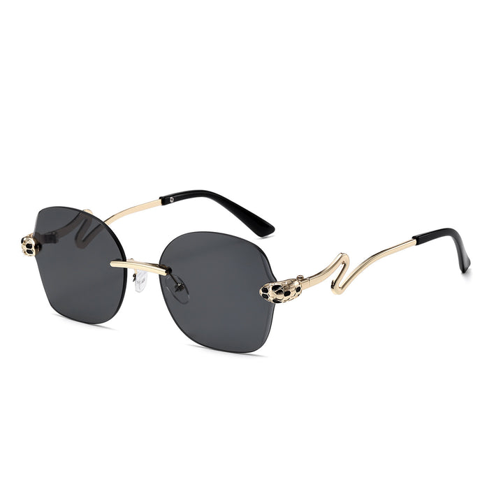 Einzigartige geometrische Rahmen-Sonnenbrille Karnz
