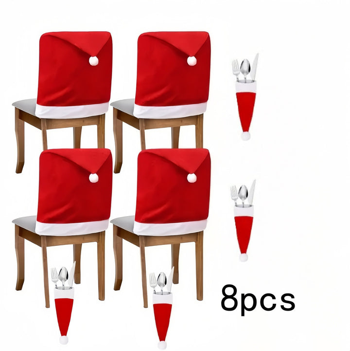 Festlicher Stuhlüberzug mit Weihnachten-Motiv Karnz