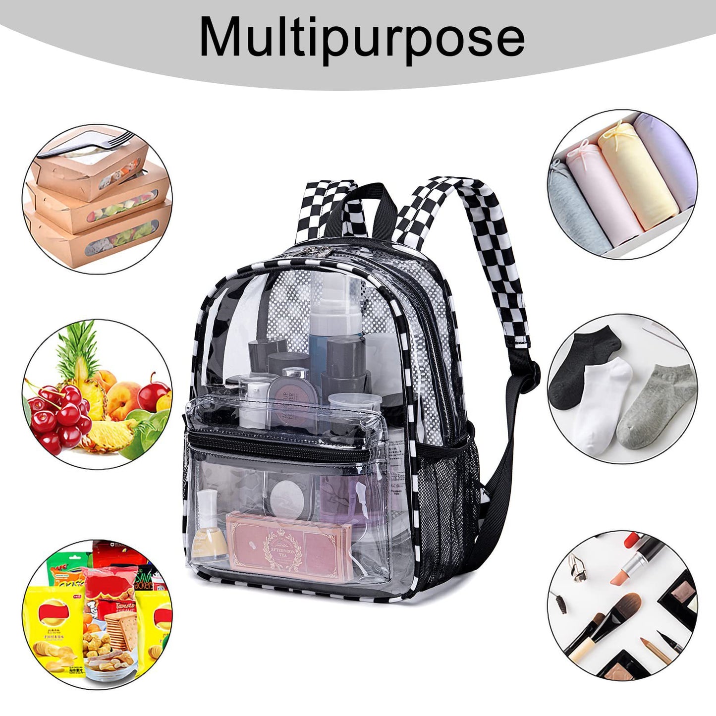 Unisex Transparente Schulrucksack Karnz