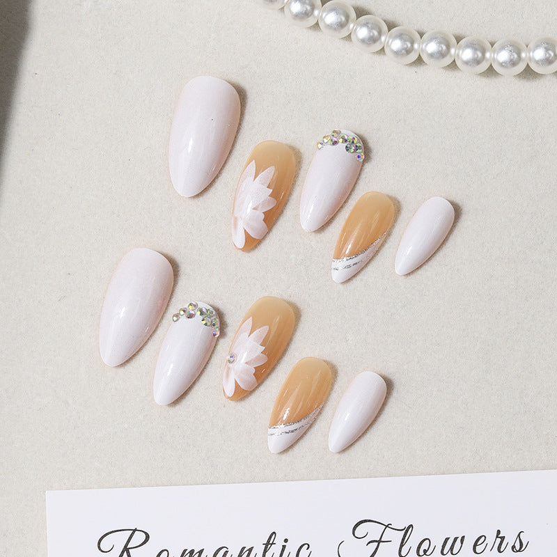 Elegantes botanisches Themen-Presse-Nagelset Karnz