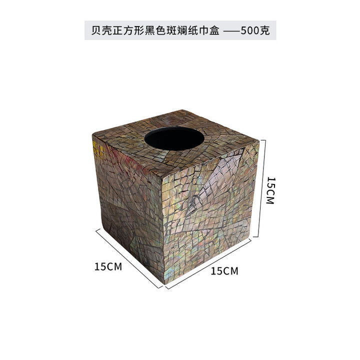 Damen quadratische Mosaik-Papierkorb Karnz