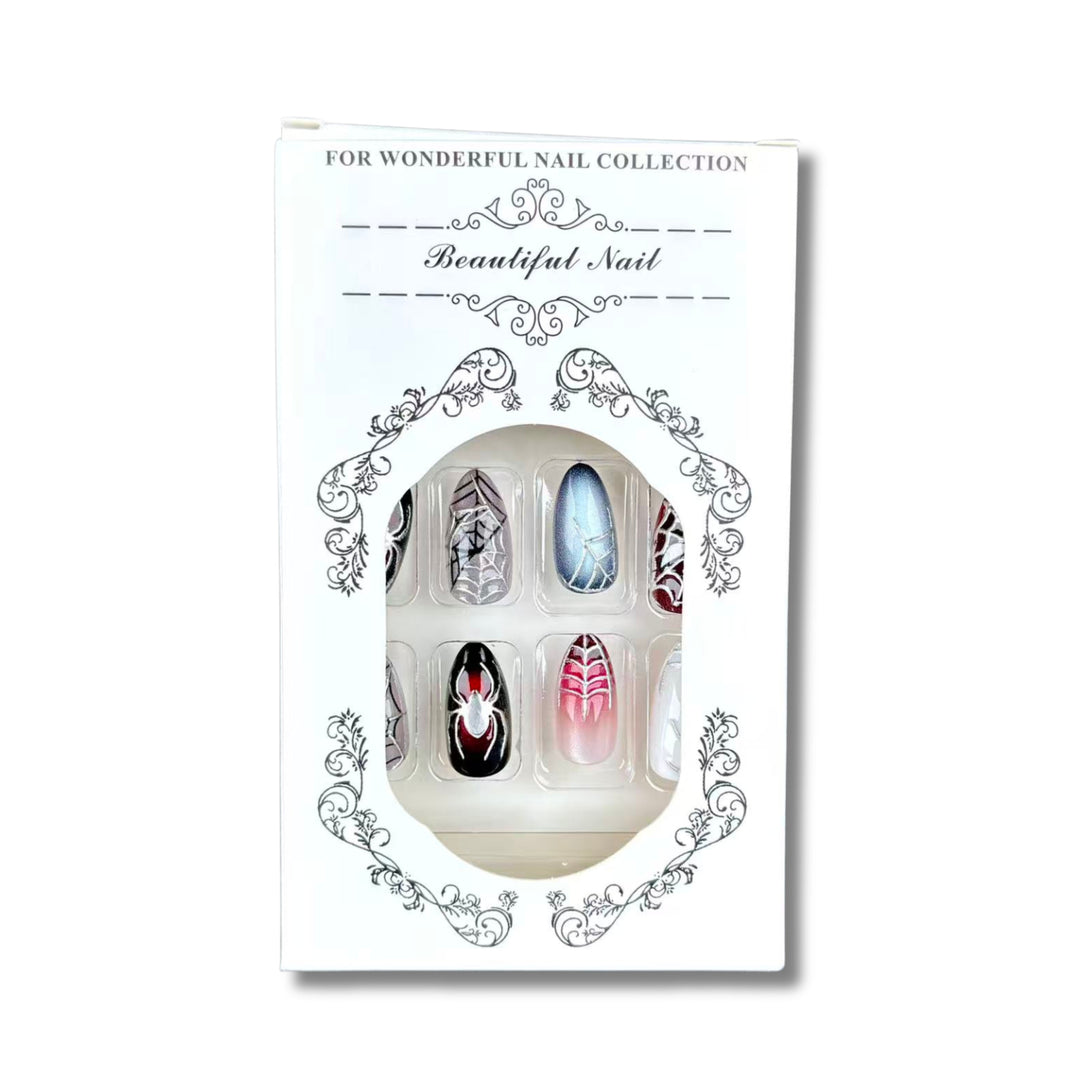 Spider-Themed Press-On Nail Set