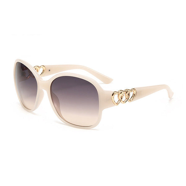 Damen elegante Sonnenbrille mit exquisite Rahmenverzierung Karnz