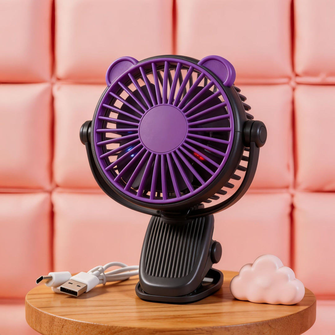 Unisex Tragbarer USB Tischventilator mit flexiblem Neigungswinkel Karnz