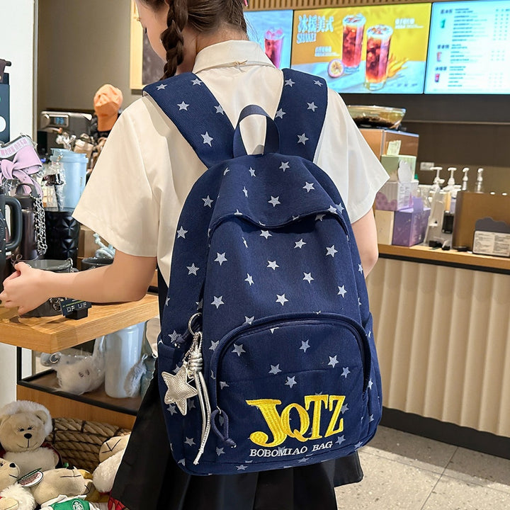 Stylische Sternenbedruckte Rucksack Karnz