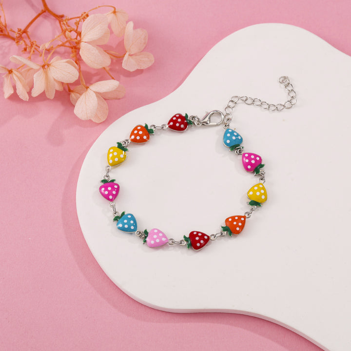 Verspielt Erdbeer Charm Armband Karnz