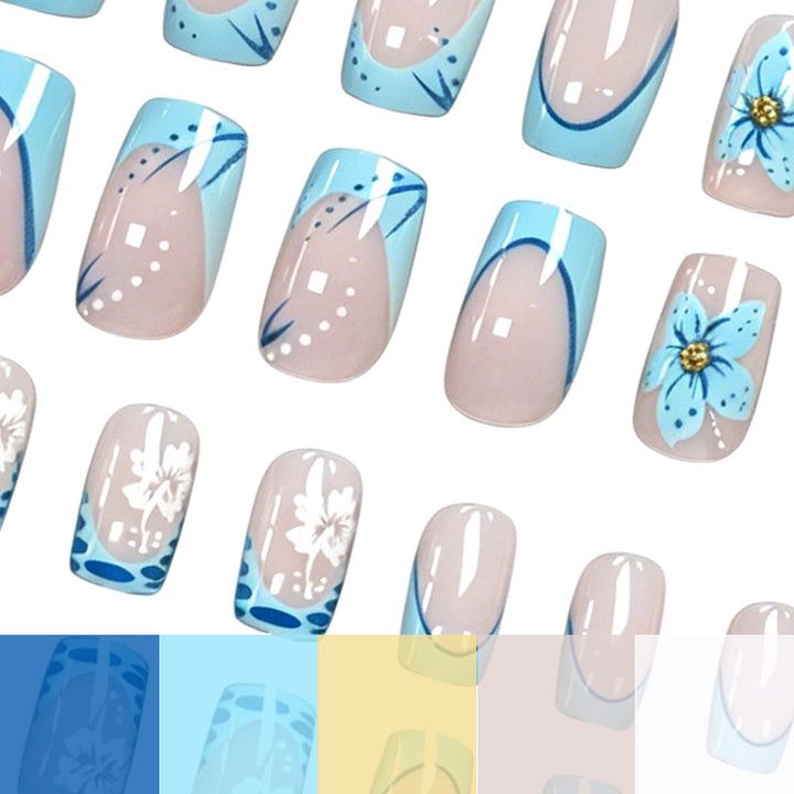 Dekorative florale Nagelkunstverlängerungen Karnz 1789915778