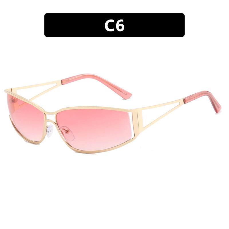 Damen sportliche Sonnenbrille mit modernem Rahmen Karnz