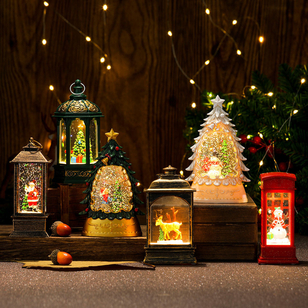 Dekorative Leuchtende Weihnachts-Telefonbox Schüssel