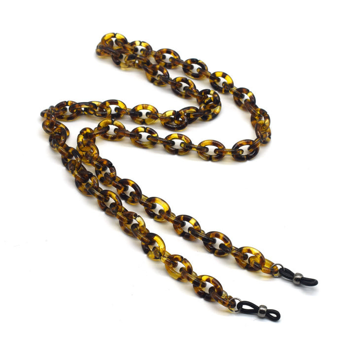 Stilvolle Schildpatt Brille Kette Karnz