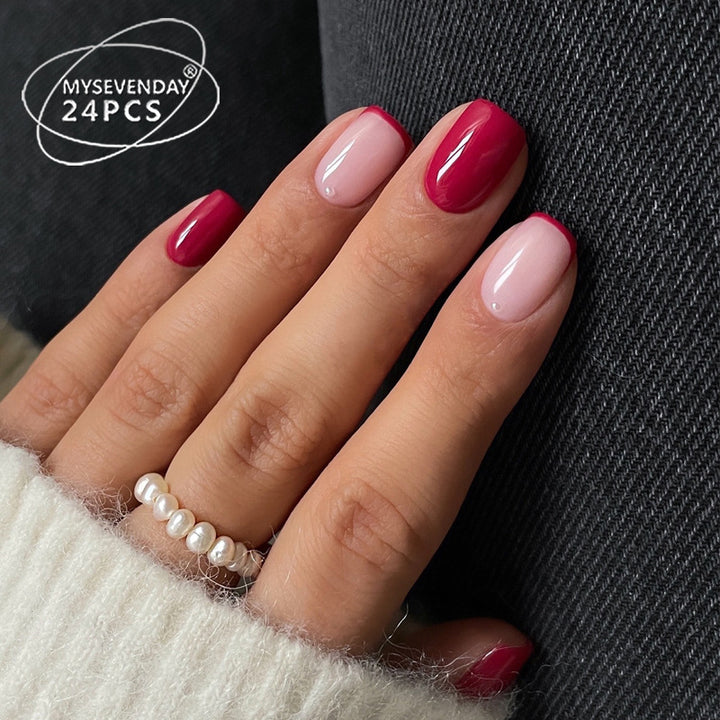 Elegante Press-On Nagelspitzen mit französischem Tip Design Karnz