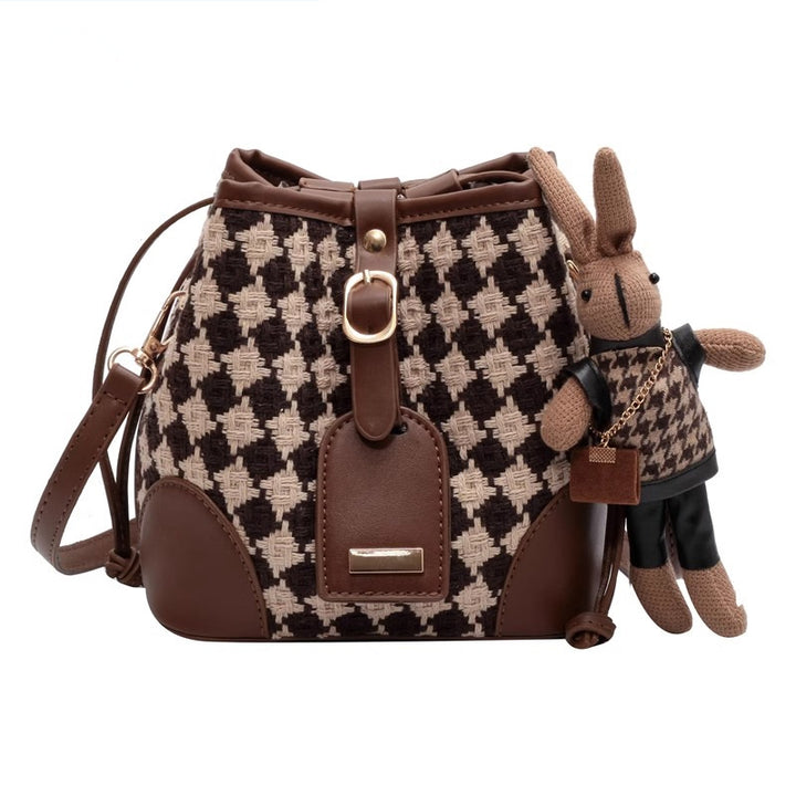 Stylische Strick-Bucket-Bag Karnz