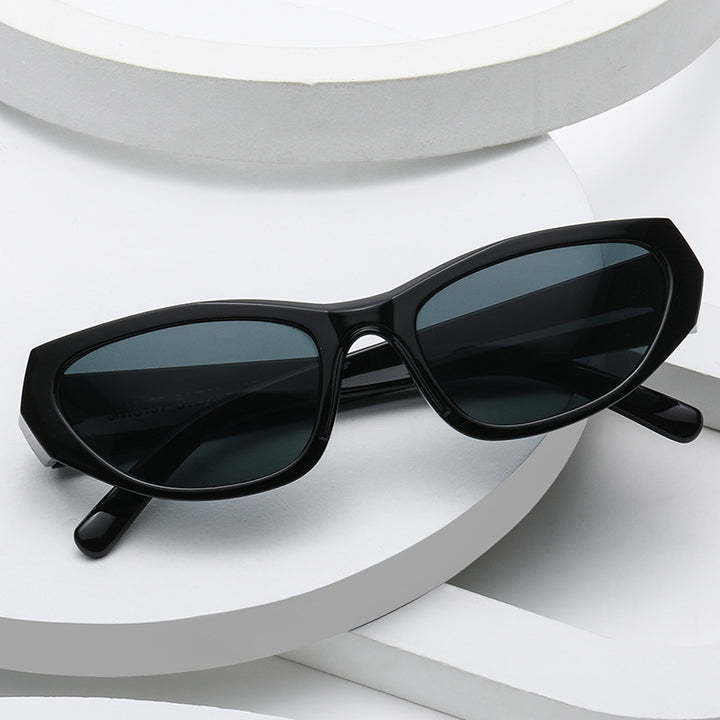 Damen stylische geometrische Sonnenbrille im modernen Design Karnz