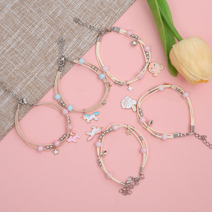 Elegante Einhorn Charm Armband Karnz