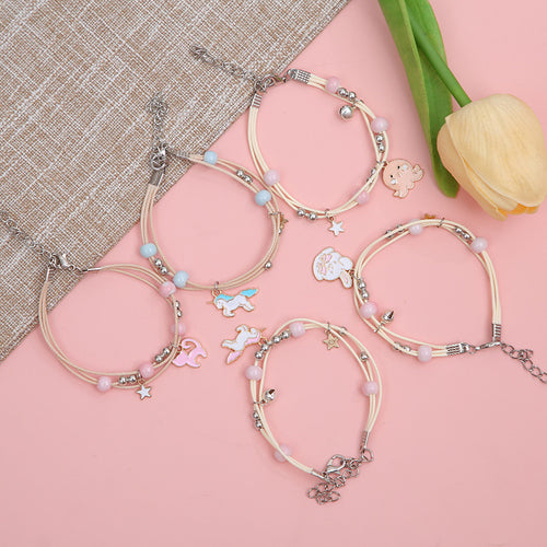 Elegante Einhorn Charm Armband Karnz