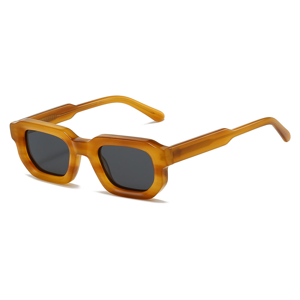 Damen moderne Sonnenbrille mit eckigem Rahmen und UV-Schutz Karnz