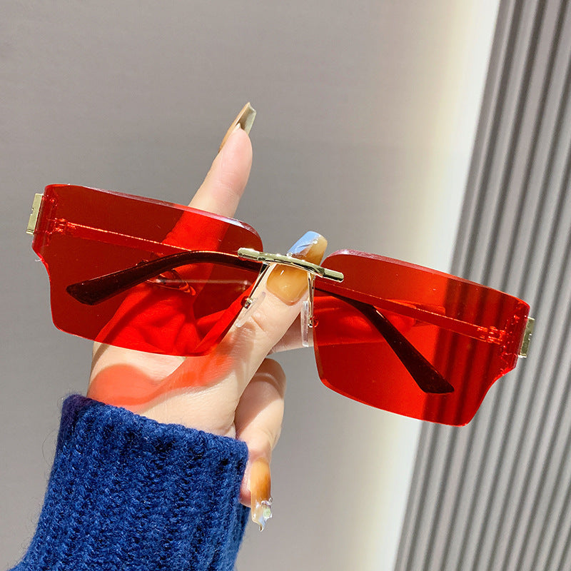 Damen modische quadratische Sonnenbrille mit luxuriösem Rahmen und polarisierten Gläsern Karnz