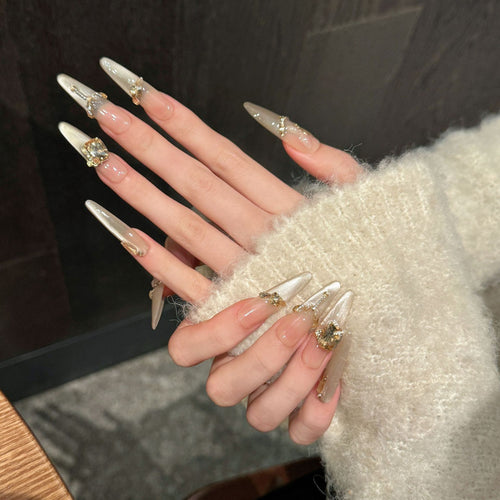 Glamouröse Stiletto Press-On Nagel-Kit