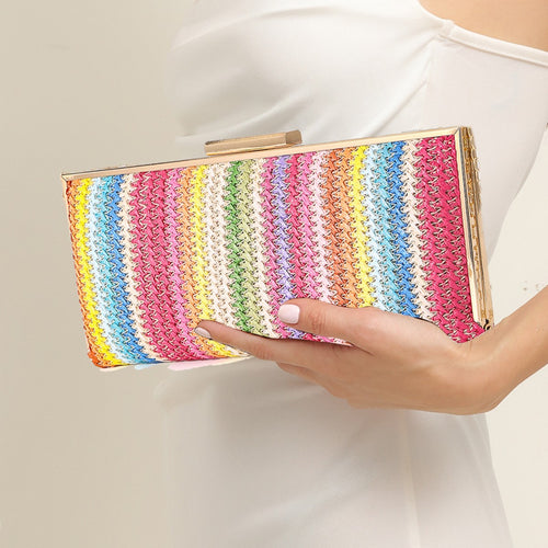 Bunte Gewebte Clutch