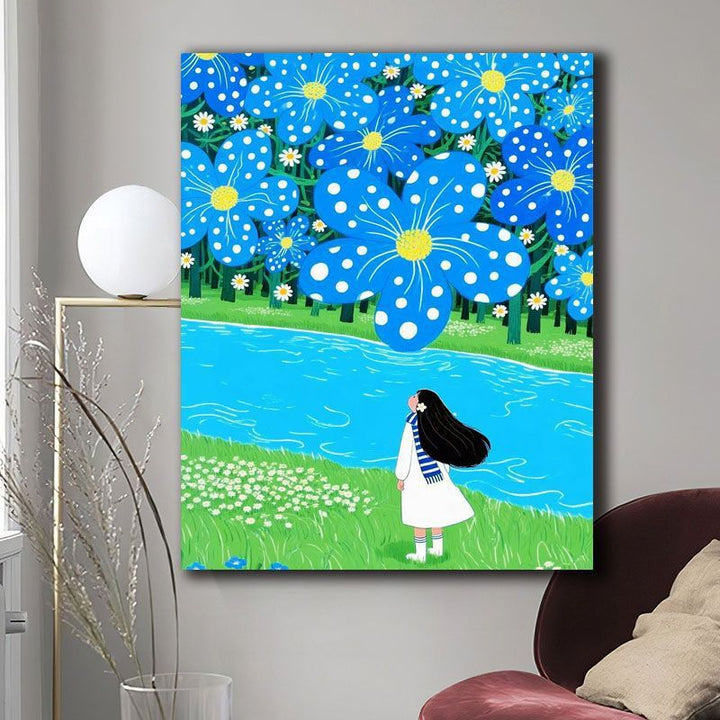 Floral Fantasy Wandkunst Karnz