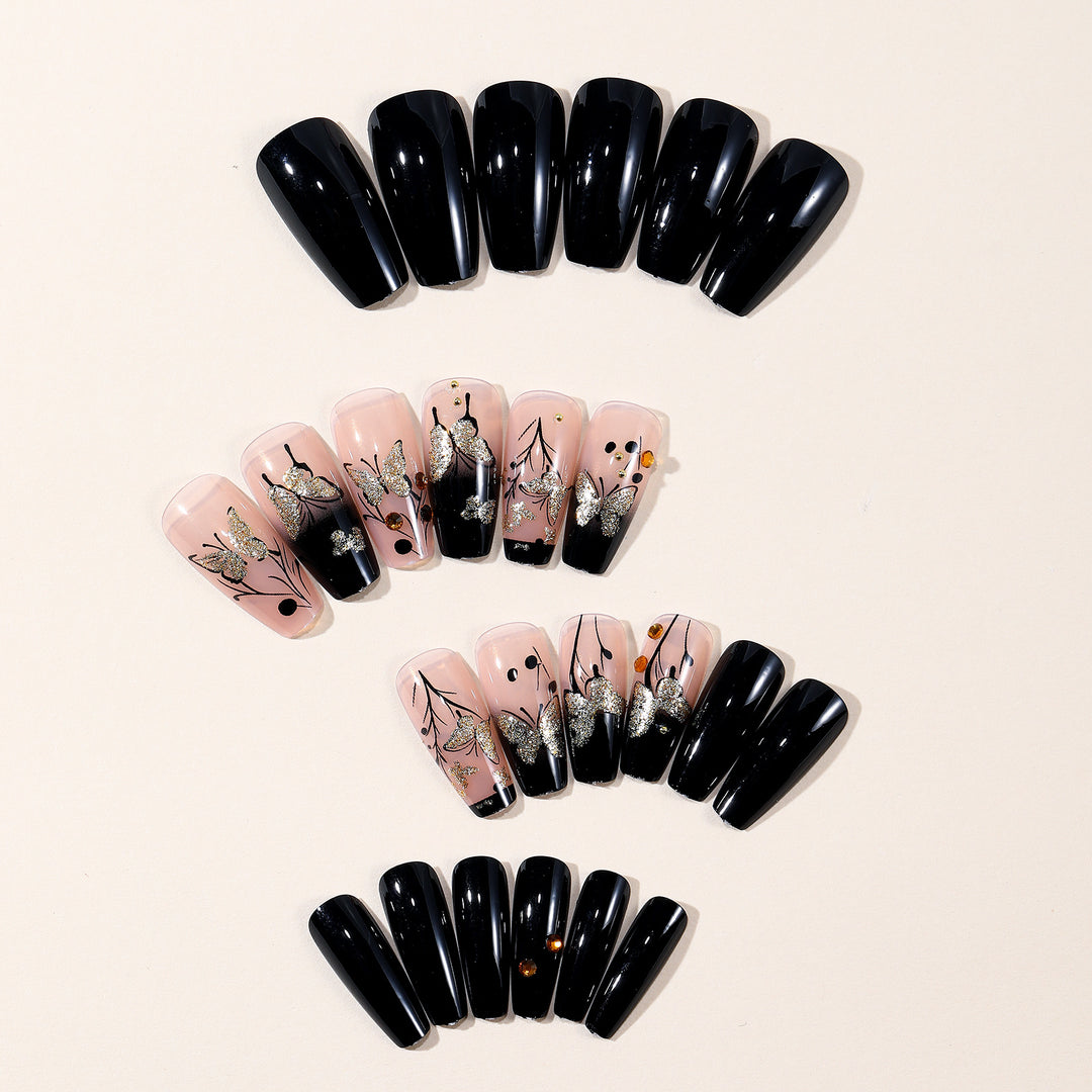 Künstlerisches Schmetterlings-Nagelkunst-Set Karnz