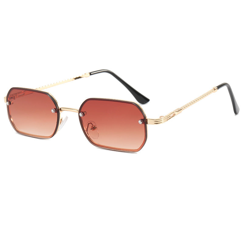 Damen modische Achtkant-Sonnenbrille mit luxuriösen Metallrahmen Karnz