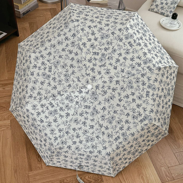 Damen Faltbare Einkaufstasche mit floralem Design Karnz