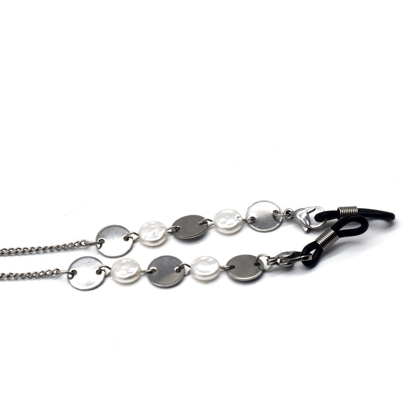 Eleganter Metallic Ketten-Brillenhalter Karnz