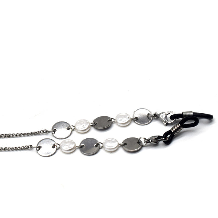 Eleganter Metallic Ketten-Brillenhalter Karnz