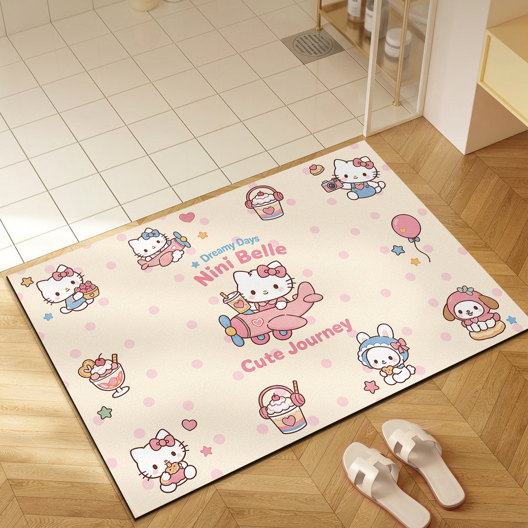 Niedliche Cartoon-Themen Fußmatte