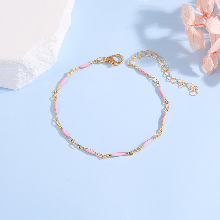 Elegante verstellbare Edelstein-Kettenarmband Karnz