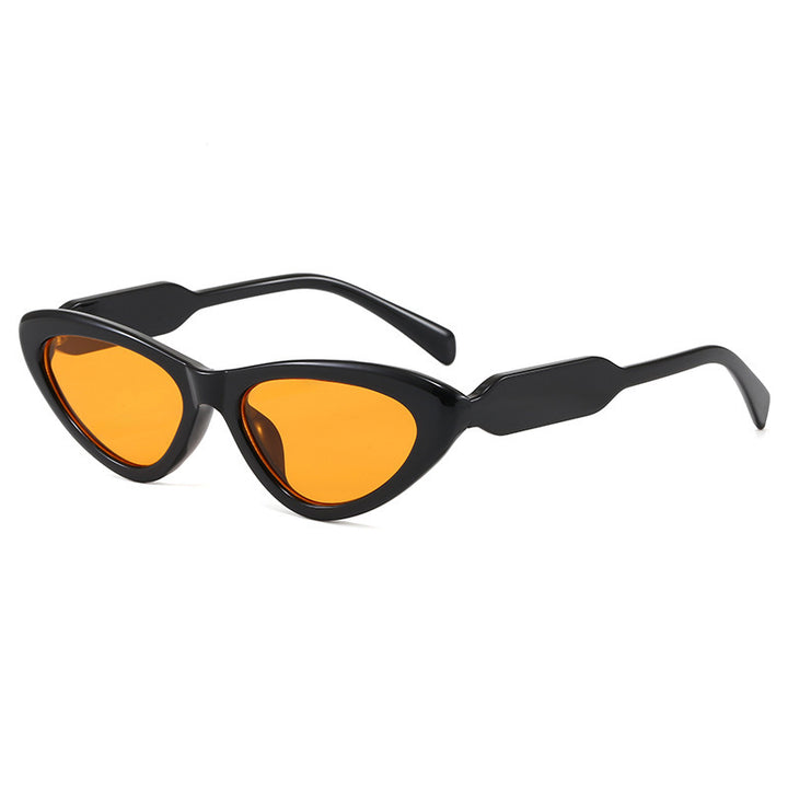 Schicke Cat-Eye Sonnenbrille mit einzigartigem Rahmen Karnz