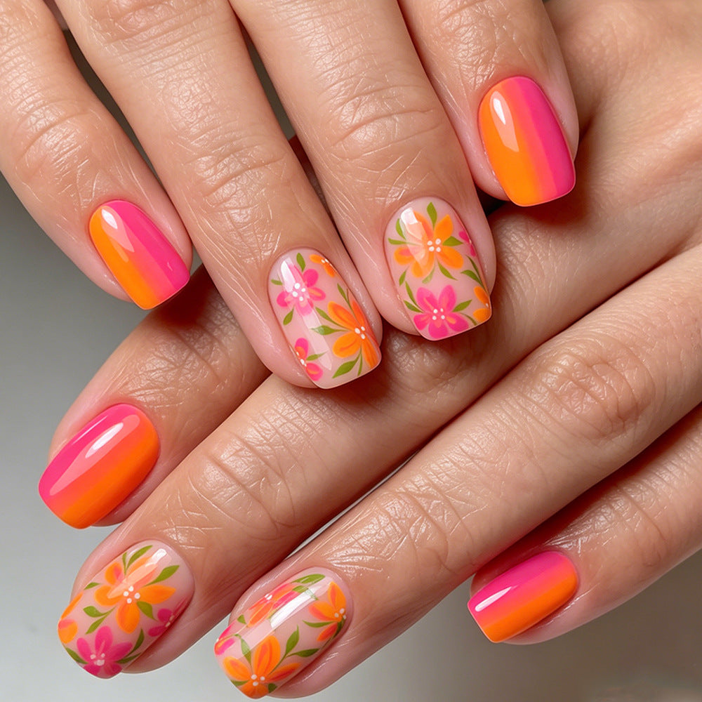 Floral Gel Nagelkunst Tipps Karnz