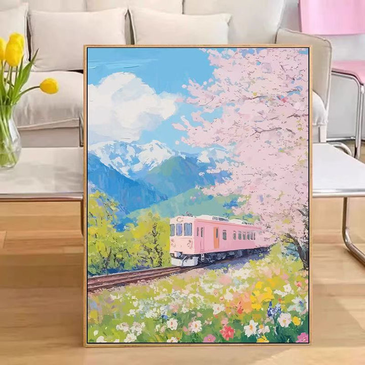 Scenic Train Landschaft Wandkunst Karnz