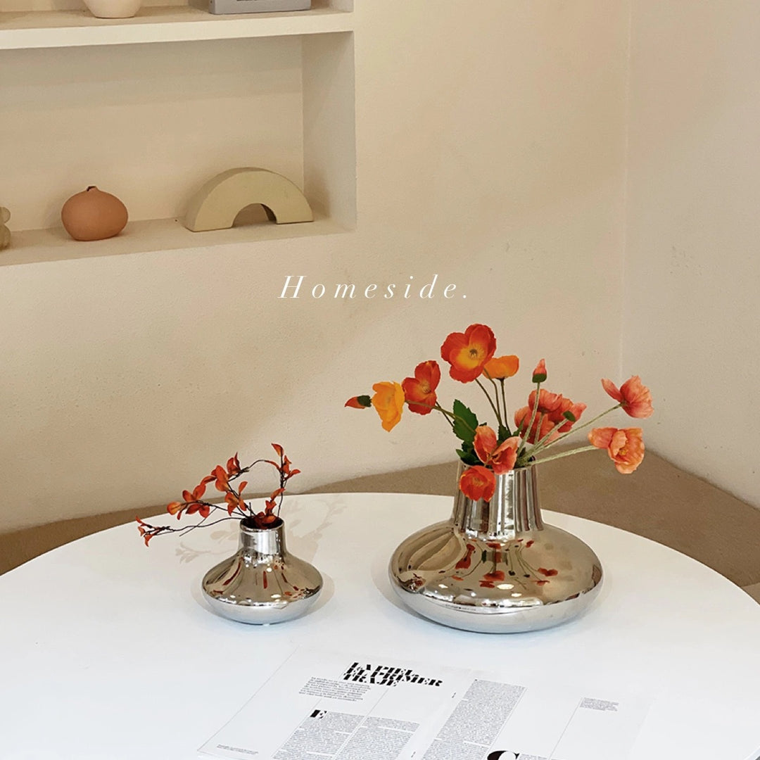 Moderner Metallic Keramik Vase