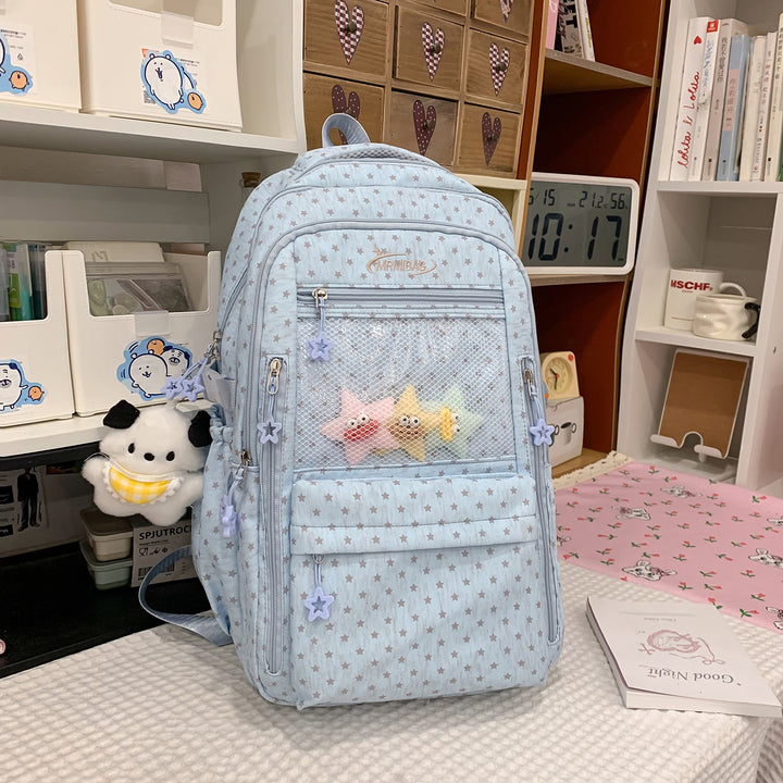 Stilvolles sternbedrucktes multifunktionales Rucksack Karnz