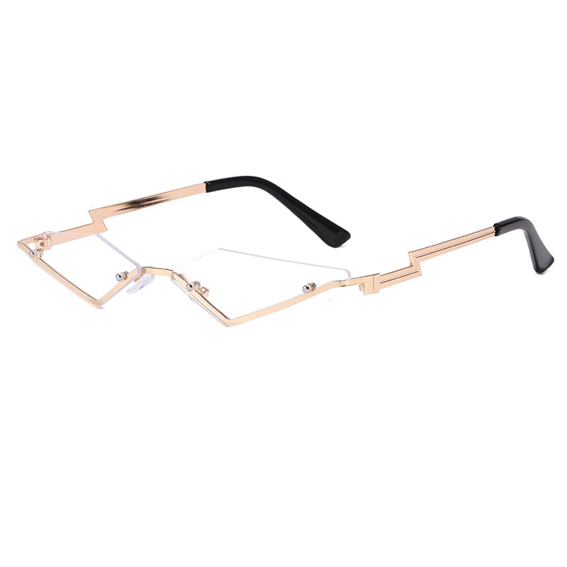 Damen geometrische Designer-Sonnenbrille mit innovativem Rahmen Karnz